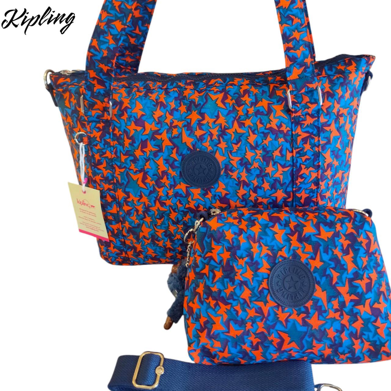 Kipling Bag Set – M5 – Imported High Quality Includes: Large Hand & Cross Bag + Small Cross Bag