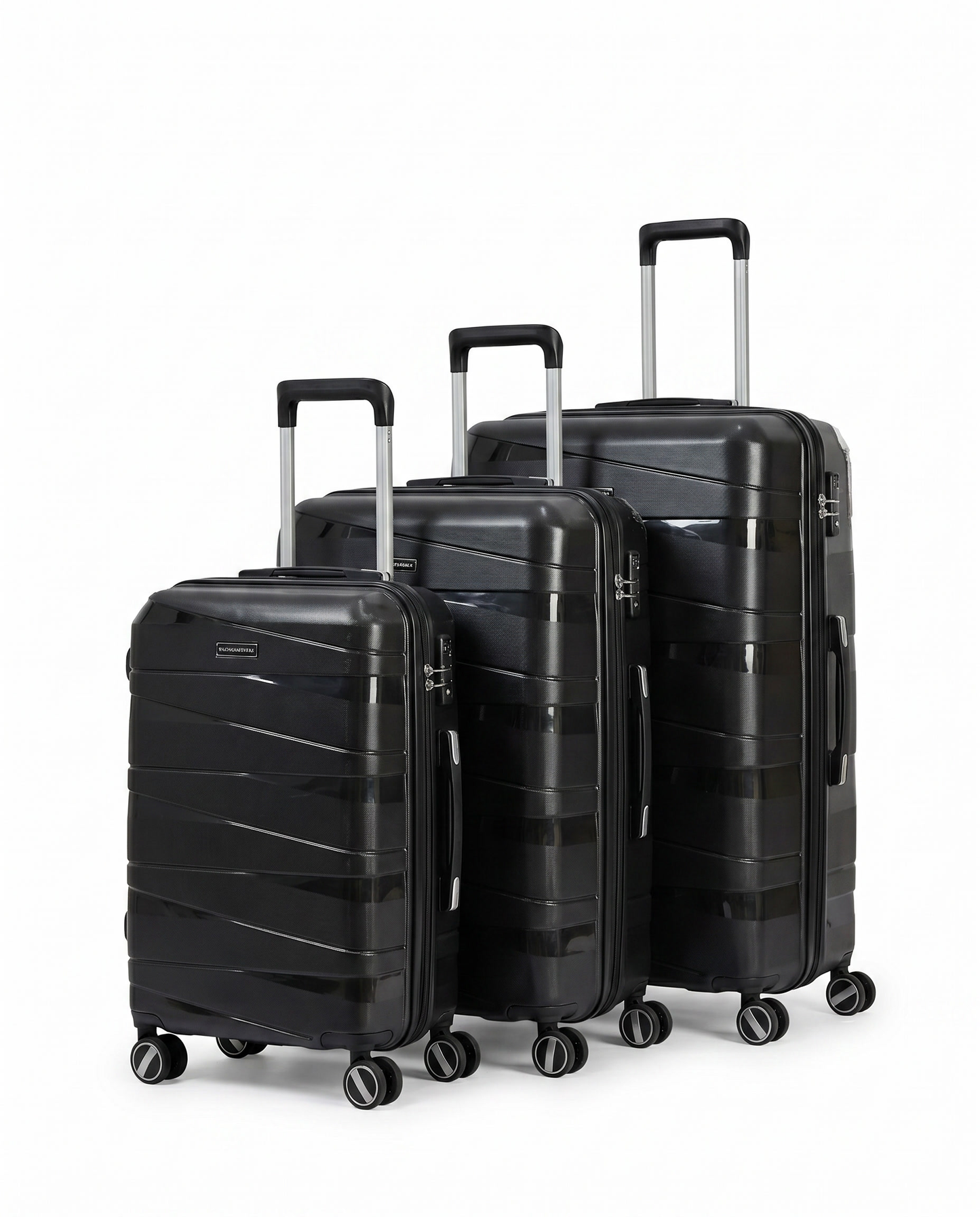 3-Piece Travel Bag Set Black