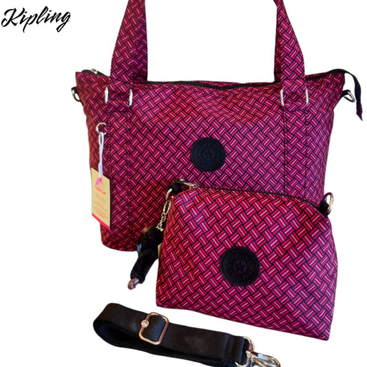 Kipling Bag Set – M5 – Imported High Quality Includes: Large Hand & Cross Bag + Small Cross Bag