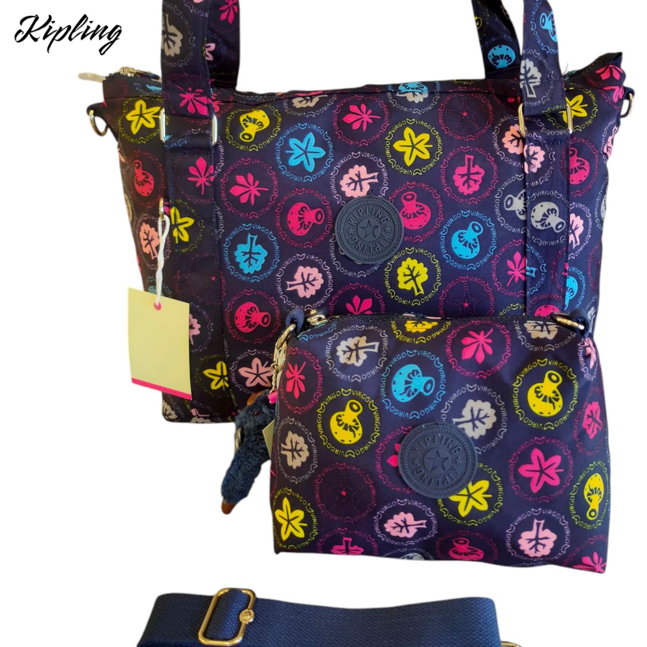 Kipling Bag Set – M5 – Imported High Quality Includes: Large Hand & Cross Bag + Small Cross Bag