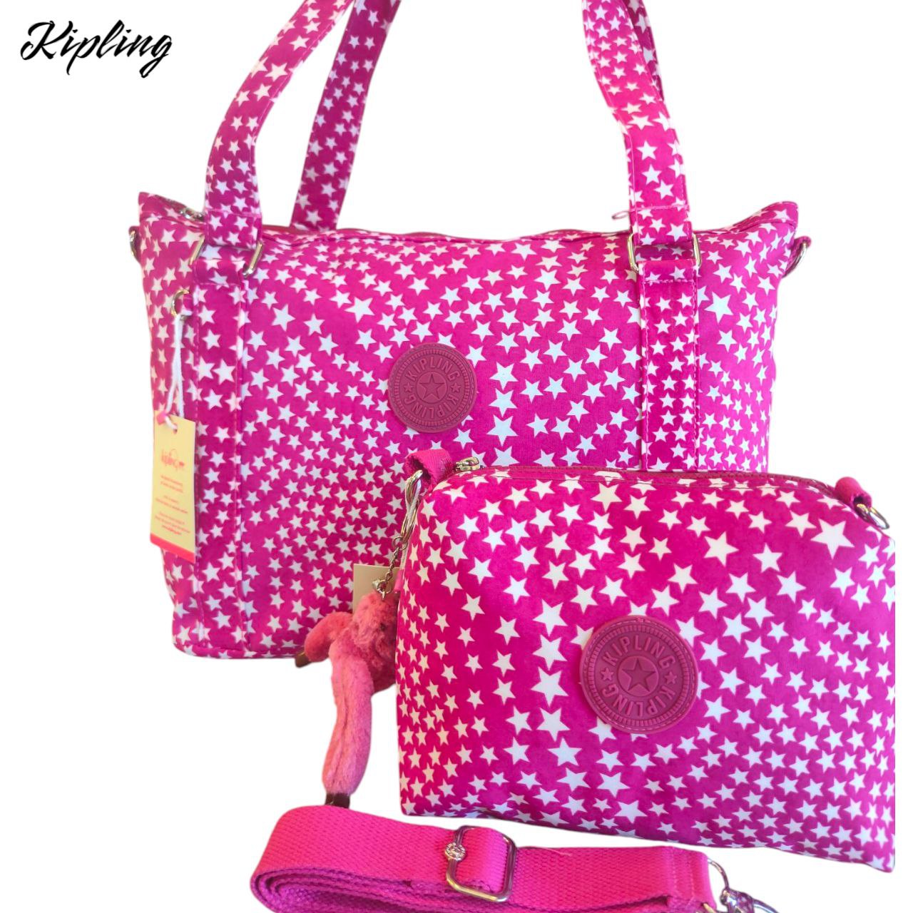 Kipling Bag Set – M5 – Imported High Quality Includes: Large Hand & Cross Bag + Small Cross Bag