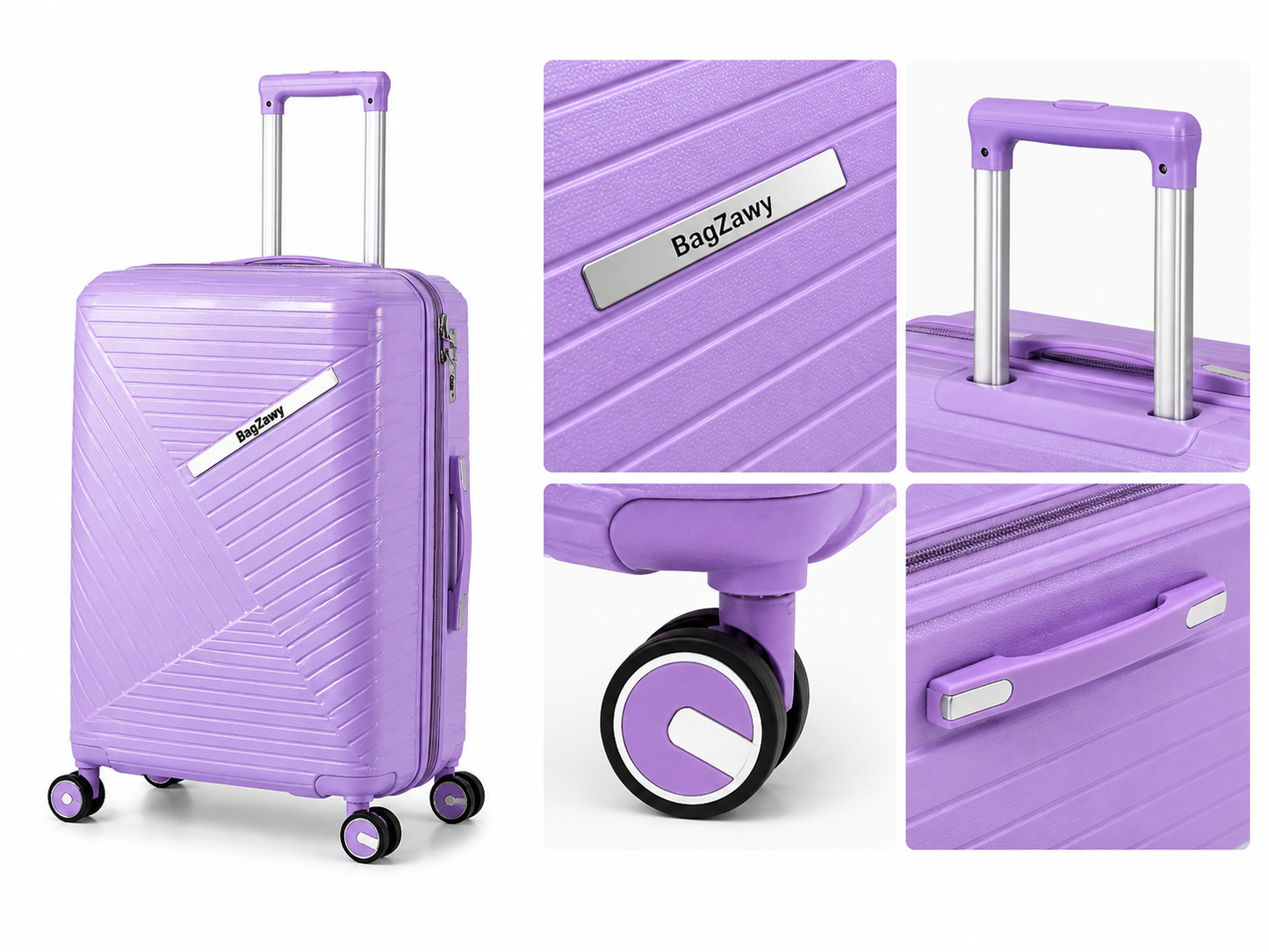 mauve Luggage