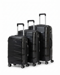 3-Piece Travel Bag Set Black