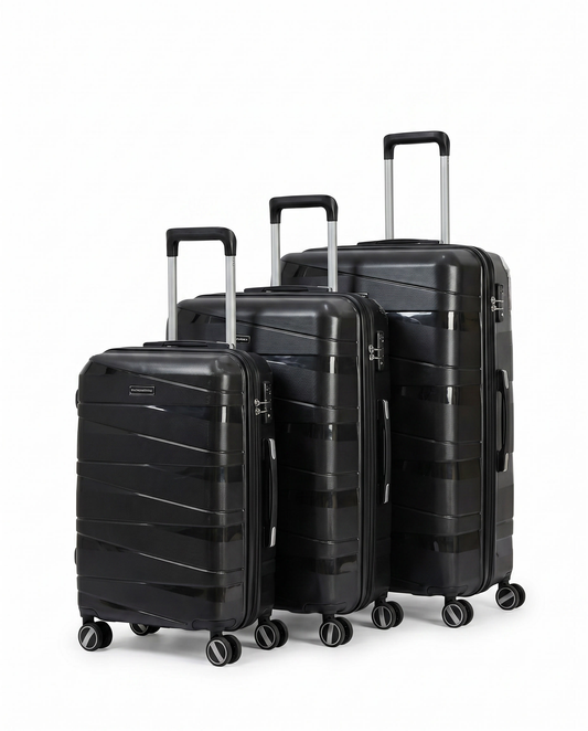 3-Piece Travel Bag Set Black