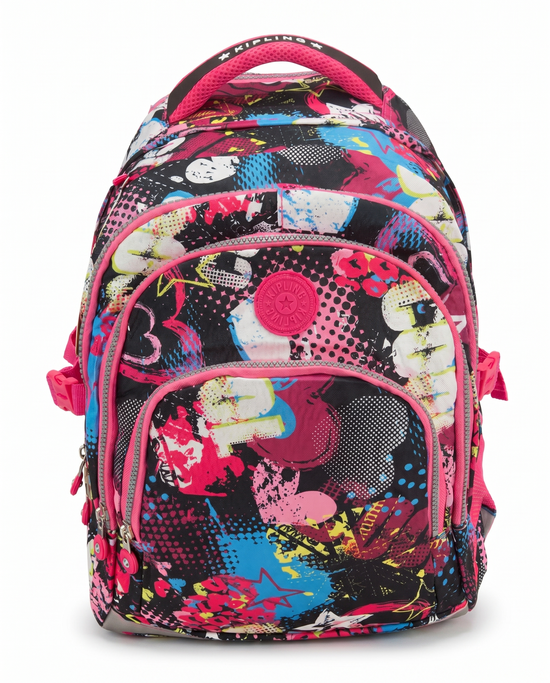 fuchsia Kipling Backpack