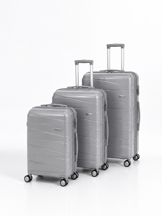 3-Piece Travel Bag Set Gray