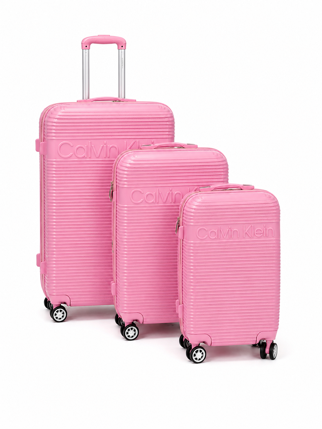 Calvin Klein 3-Piece Travel Bag Set _ pink
