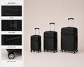 Calvin Klein 3-Piece Travel Bag Set- Black