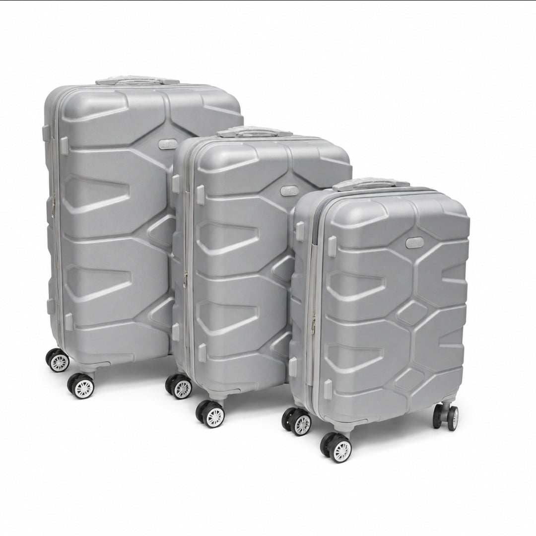 3 Piece Silver Travel Bag