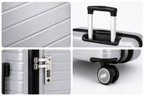 3 Piece Silver Travel Bag